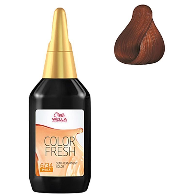 Wella Color Fresh 6/34 Dark Blonde Gold Red 75ml