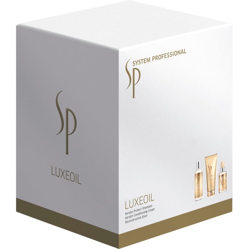 Wella Luxeoil Set Shampoo 200ml Conditioning Cream 200ml Reconstructive Elixir 100ml