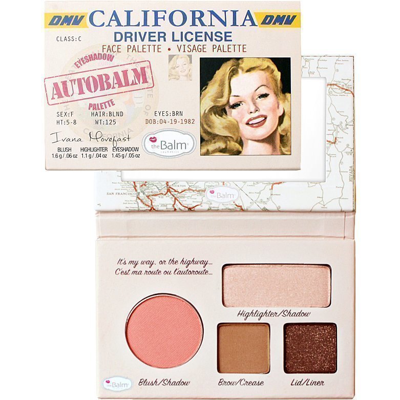 the Balm Autobalm California Driver License Blush/Shadow 1